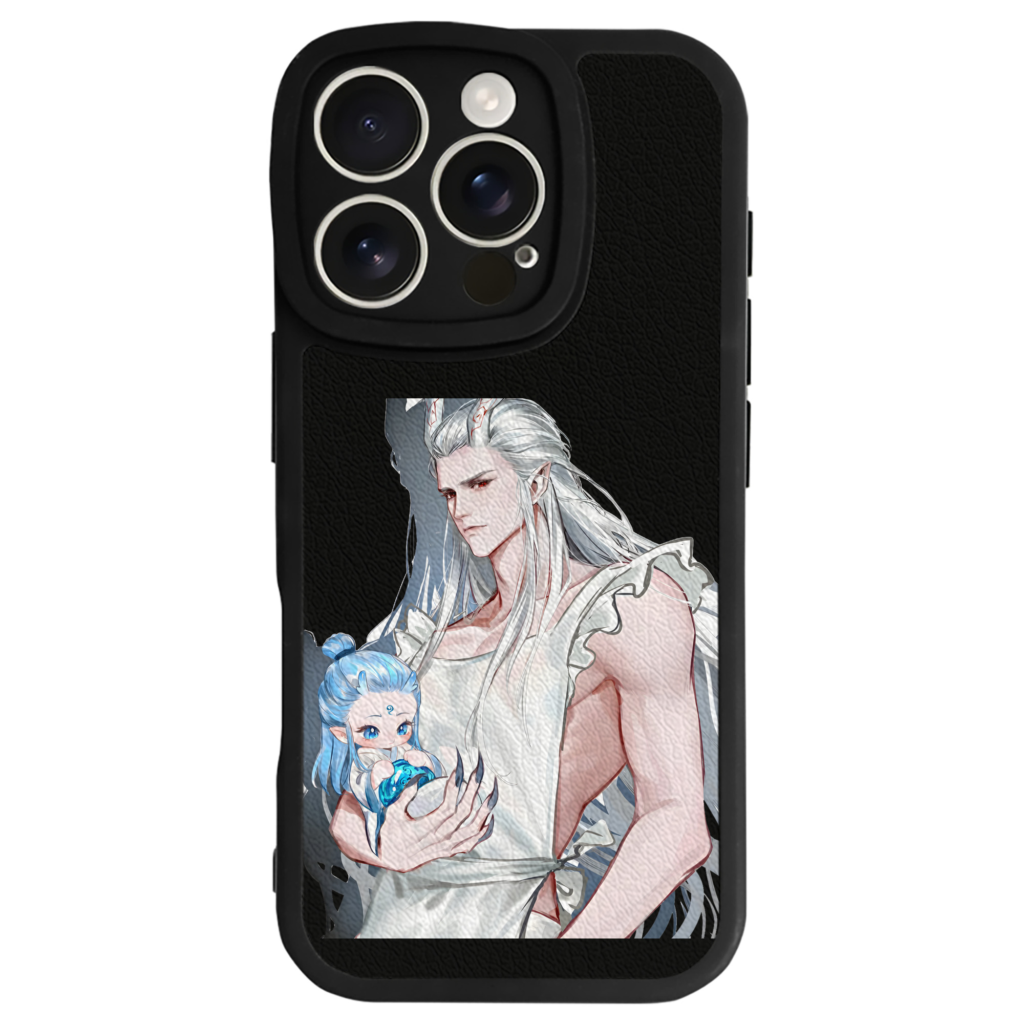 （画像用） Ne Zha 2 ナタ 魔童の大暴れ 【iPhone 16シリーズ対応】シリコンスマホケース（レザー調） 材質：シリコン